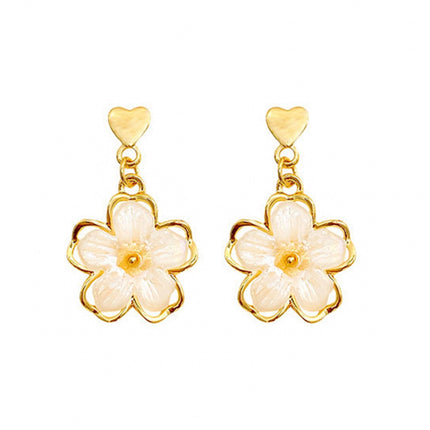 Flower Stud Earrings Premium Quality Elegant Jewelry Women Fashion Accessories