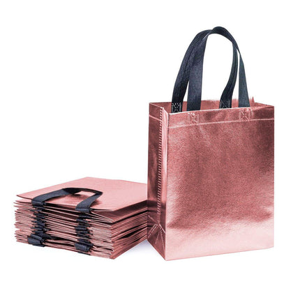 24pcs Laser Non Woven Gift Bags Tote Bags for Party Favor Wedding and Birthday