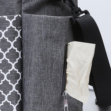 Large Capacity Nappy Bag for Pram with Shoulder Strap Canvas Tote for Mum Use