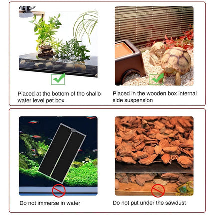 Reptile Heating Mat Pad Electric Heater Warmer for Crab Frog Lizard Pet Care - Aimall