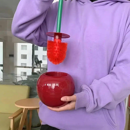 Soft Wool Toilet Brush with Long Handle Plastic Cleaning Brush Household Tool