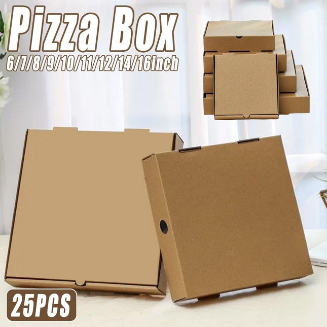 25pcs Break Resistant Pizza Boxes for Cooking Takeout and Food Delivery Needs