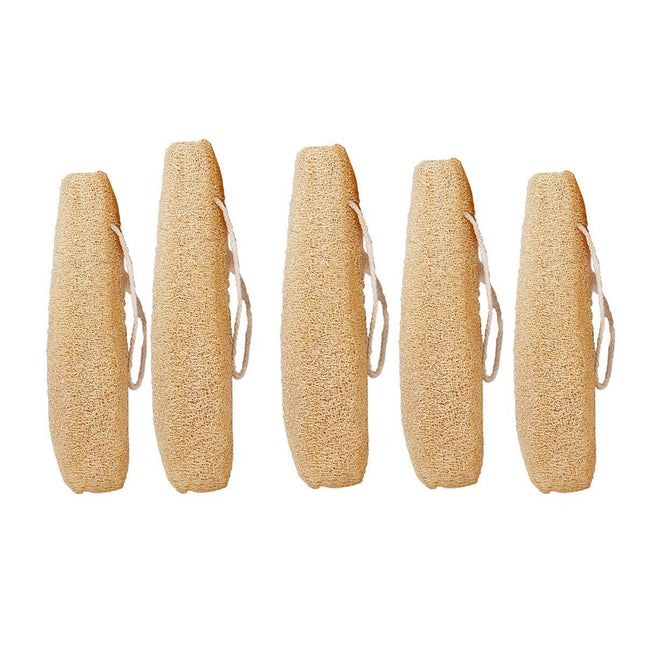 5Pcs Natural Loofah Luffa Loofa Exfoliating Shower Sponge Body Bath Scrubbers - Aimall