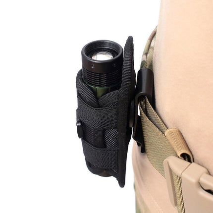 Portable Outdoor Military Flashlight Bag Pouch Tactical Case Holster Belt Holder