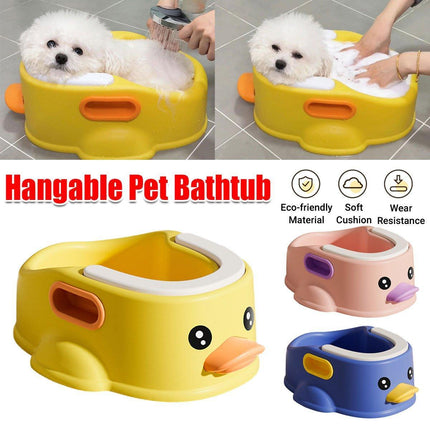 Cat Dog Bath Tub Pet Grooming Basin Washing Tub Lightweight Durable
