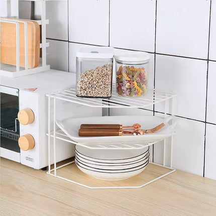 Iron Kitchen Seasoning Rack Kitchenware Storage Shelf Desktop Organizer Home