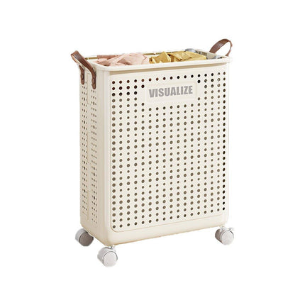Folding Portable Laundry Basket Multifunctional Storage for Bathroom Household
