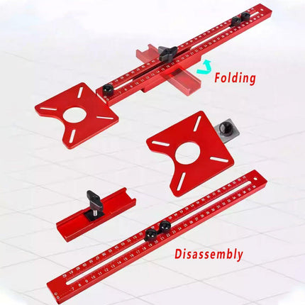4IN1 Router Milling Bracket Tool for Positioning Round Holes Multifunctional