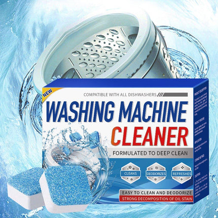 24PCS Washing Machine Cleaner Tablets Disinfectant Effervescent Stain Remover