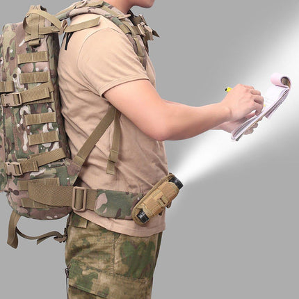 Portable Outdoor Military Flashlight Bag Pouch Tactical Case Holster Belt Holder