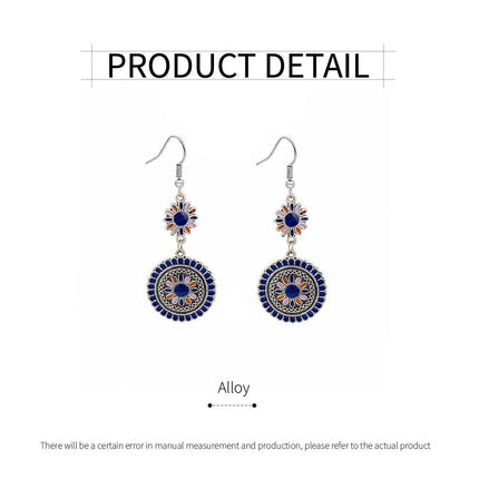 Bohemian Sculpted Dreamcatcher Earrings Unique Jewelry for Women Ethnic Style