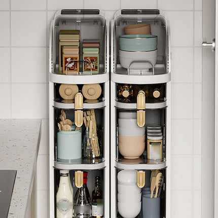 18cm Narrow Storage Cabinet Drawer Multi Layer Shelf for Seam Storage Organizer