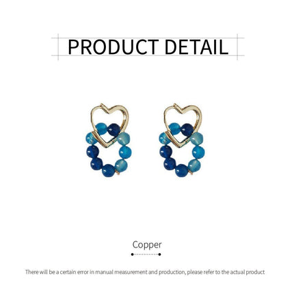High End Handmade Fashion Earrings Printed Material Jewelry for Women Trendy