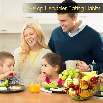 Large Iron Fruit Storage Basket Home Decor Snack Candy Plate Living Room Basket