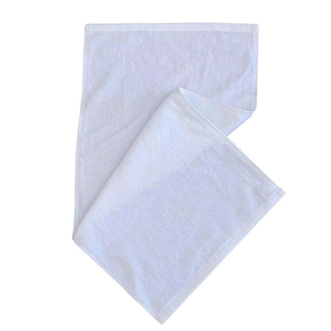 6pcs Absorbent White Bath Towels for Hotel Guesthouse Bathroom Home Use Set