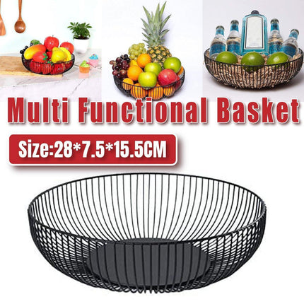 Multi Functional Wire Storage Basket Fruit Vegetable Holder for Kitchen Counter