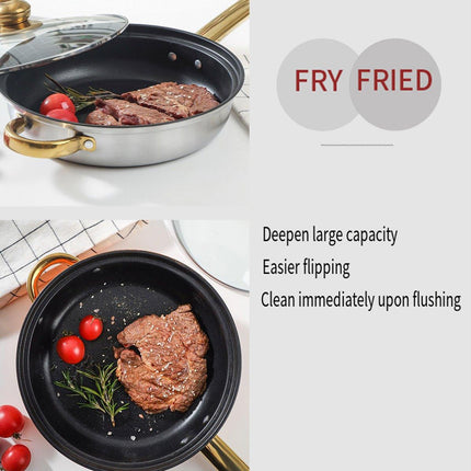 12pcs Stainless Steel Cookware Set Pots and Pans Kitchen Cooking Utensil Set