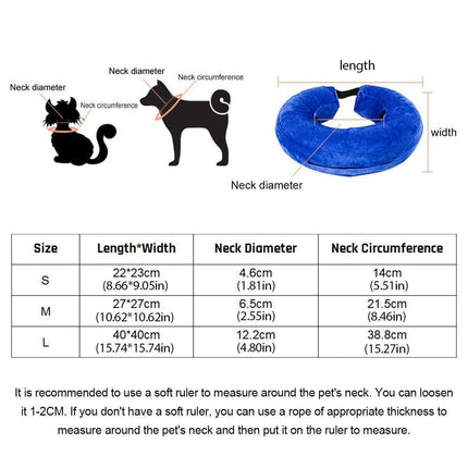 Pet Dog PVC Inflatable Healing Collar Cone Wound Medical Cat Protective Jackets