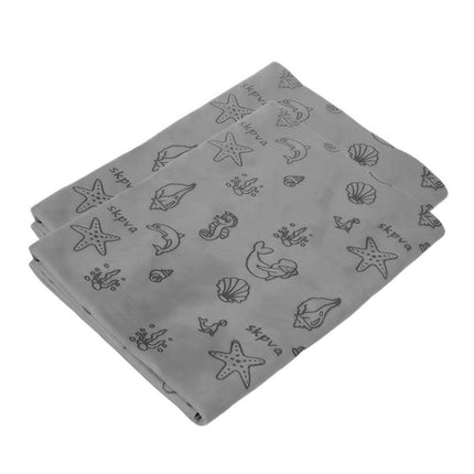 2PCS Quick Dry Absorbent Dog Bath Towels Soft Printed Cat Towel Set Pets