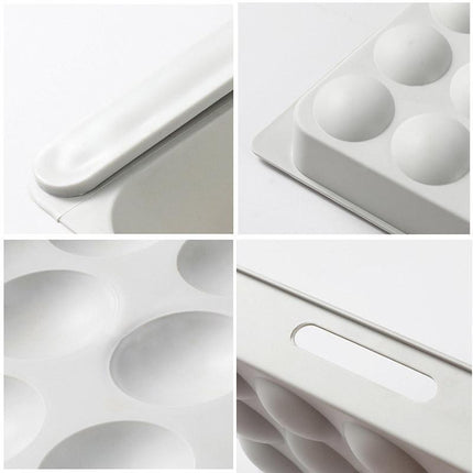 3pcs Pull Out Egg Drawer Organizer for Refrigerator Home Storage Tray Kitchen