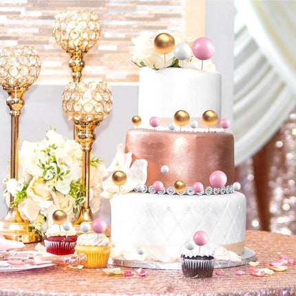 4set Colourful Foam Balls Cake Decoration Mini Balls Birthday Party Decor