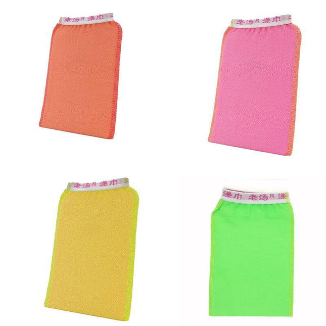 5 Pcs Korean Italy Towel Exfoliating Bath Washcloth Viscose Scrub Mitten Towelau - Aimall