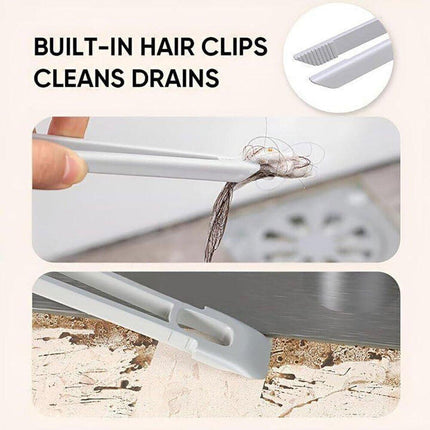 Multi-Functional Rotary Cleaning Brush Hard Bristle Slot Seam Wall Tile Brush