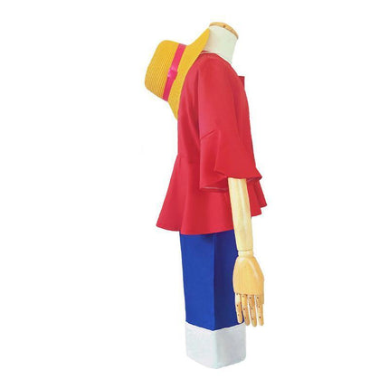 ONE PIECE Monkey D Luffy 2 Years Later Cosplay Costume with Hat Book Week Outfit AU - Aimall
