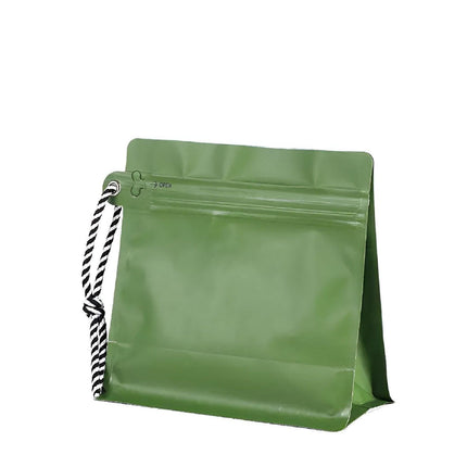 20 Pack Sealed Tea Coffee Bags Heat Seal Zipper Hang Rope Aluminum Foil Storage