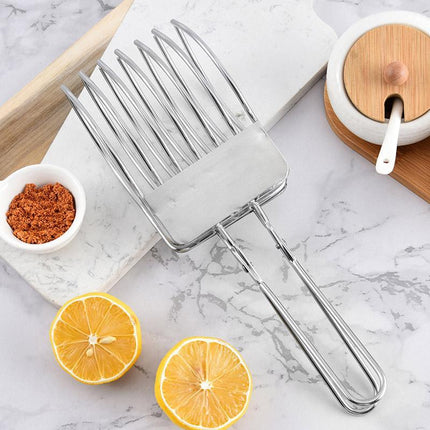 Stainless Steel Ham Bread Slicer Multi-function BBQ Clip Meat Cutter Splitter