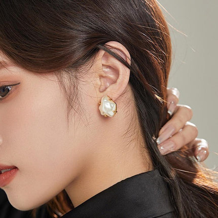 Vintage Irregular Earrings Women Retro Studs Statement Jewelry Fashion Gift