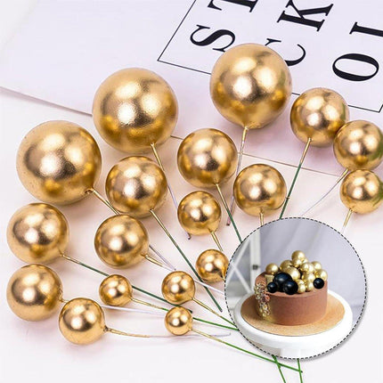 4set Colourful Foam Balls Cake Decoration Mini Balls Birthday Party Decor