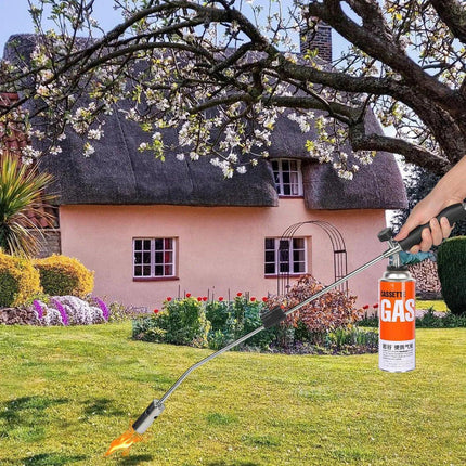 Propane Weed Burner Butane Gas Torch Garden Wand Lighter Handle Tool Kill Weeds