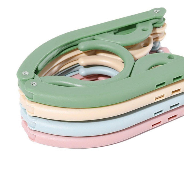 5/10pcs Travel Portable Folding Hangers for Clothes Business Trip Essentials