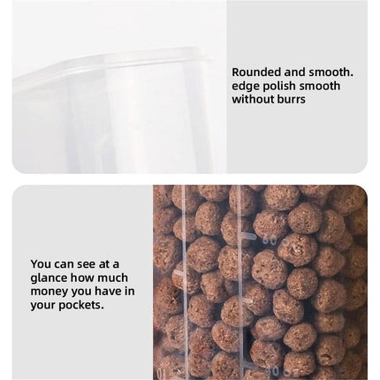 2.5L Kitchen Organizer Transparent Grocery Storage Jar for Food and Pantry Use