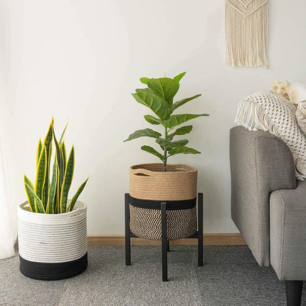 Woven Round Laundry Basket Dirty Clothes Storage Basket for Home Organization