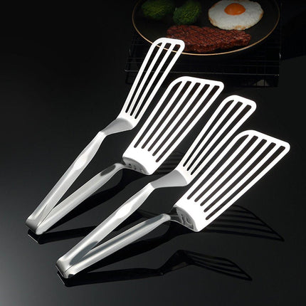 Stainless Steel Steak Tongs Multi-Functional Kitchen Tool for BBQ and Fried Fish