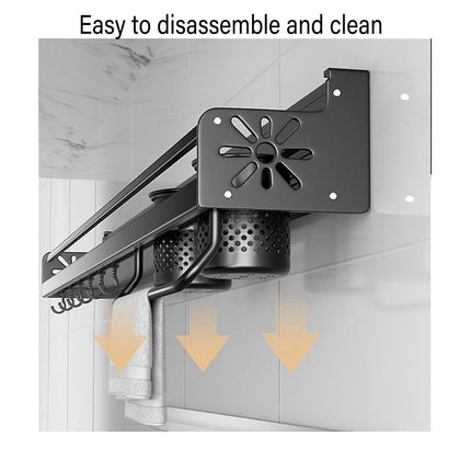 Perforation Free Kitchen Storage Rack Wall Hanging Chopsticks Knife Holder