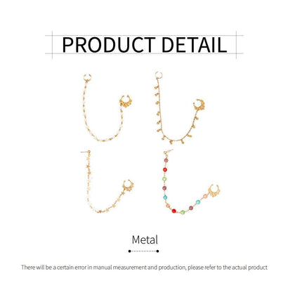 Punk Style Jewelry Chain Earrings Women Fashion Nose Clip Trendy Accessories
