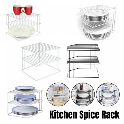 Iron Kitchen Seasoning Rack Kitchenware Storage Shelf Desktop Organizer Home