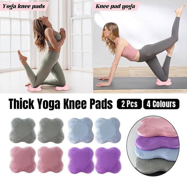 2pcs Thick Yoga Kneeling Mat Knee Cushion for Elbow Support Gym Workout Pad