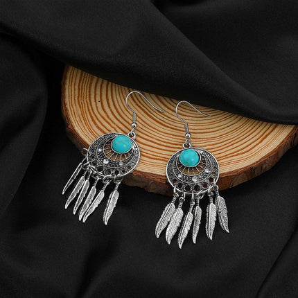 Bohemian Dreamcatcher Tassel Earrings Handmade Fashion Jewellery for Women Gifts