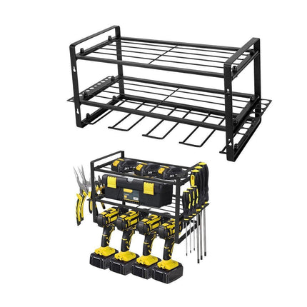 Heavy Duty Power Tool Rack Organizer Wall Mount Drill Holder 3 Layer Storage