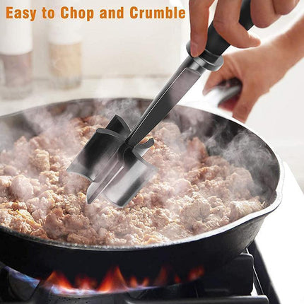 Meat Chopper Ground Beef Masher Heat Resistant Meat Masher Hamburger Chopper - Aimall
