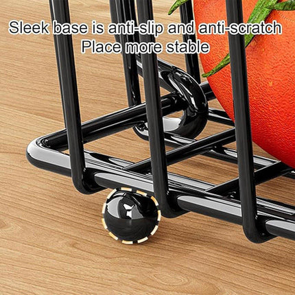 Household Double Layer Kitchen Storage Rack Removable Fruit Vegetable Organizer