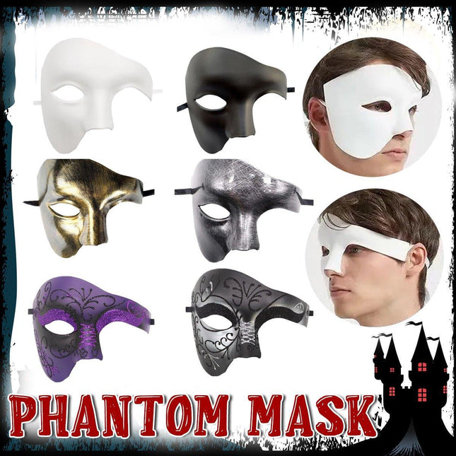 One Eye Half Face Mask Prom Party Nightclub Costume Mask Halloween Fancy Dress