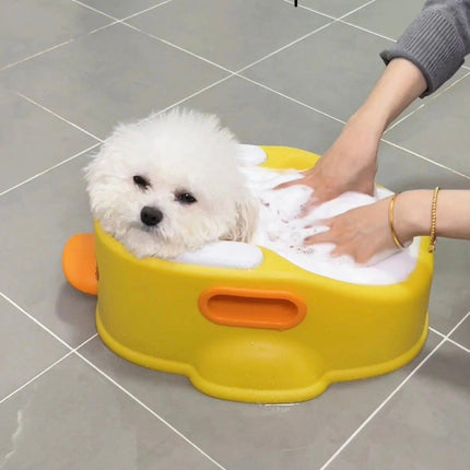 Cat Dog Bath Tub Pet Grooming Basin Washing Tub Lightweight Durable