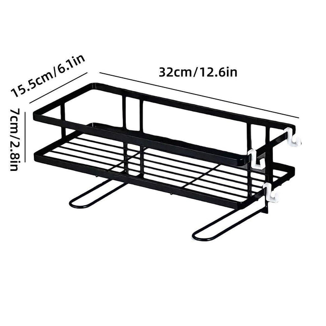 Storage Rack 1Tier Space Saver Over The Toilet Steel Bathroom Shelf Organizer