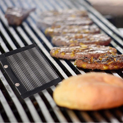 24*14CM BBQ Grilling Mesh Reusable Bag Outdoor Camping Barbecue Grill Mats Cooking Pads - Aimall