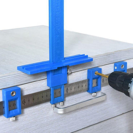 Furniture Carpentry Drill Guide Punch Locator Woodworking Hole Locator Ruler